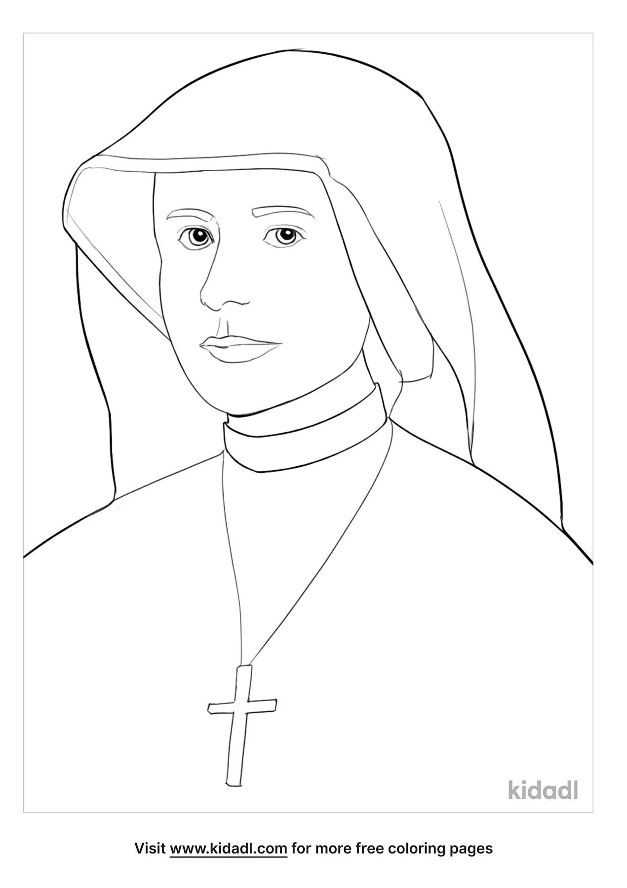 Free saint faustina coloring page coloring page printables