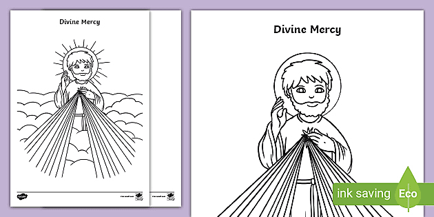 Divine mercy colouring sheets teacher made