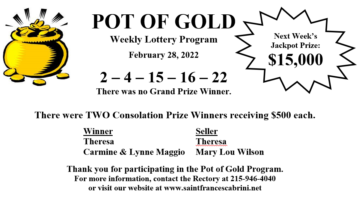 Pot of gold results for feb