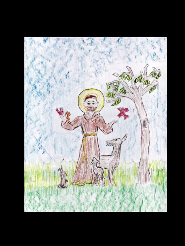 St francis of assisi spiritual sketch book