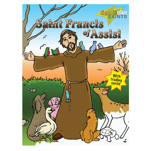 St francis of assisi ic coloring book pauline books and media