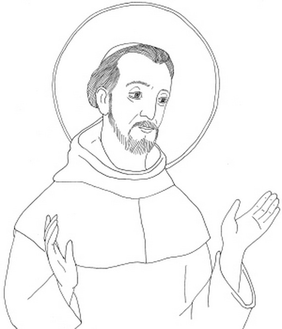 St francis of assisi coloring pages for catholic kids