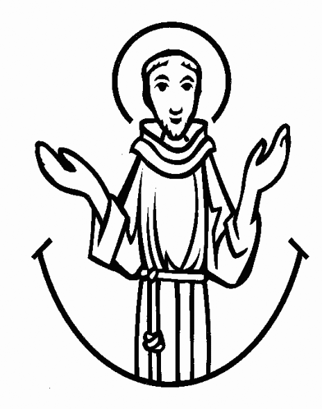 St francis coloring pages