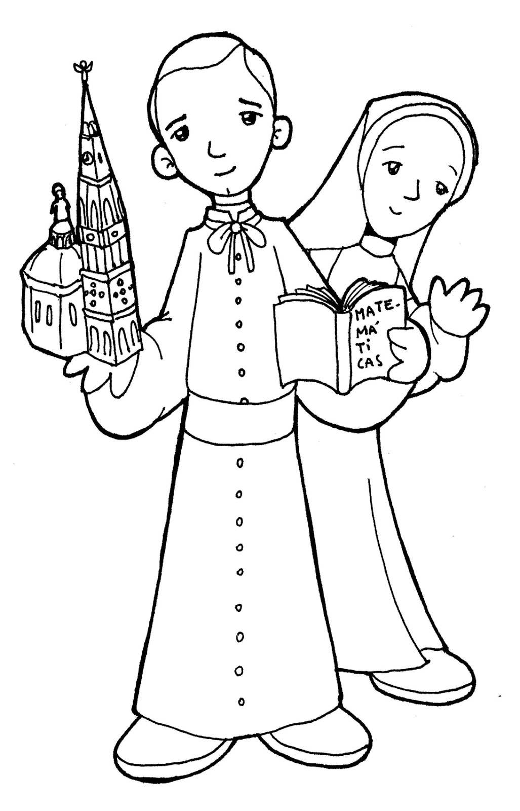 Saints coloring pages