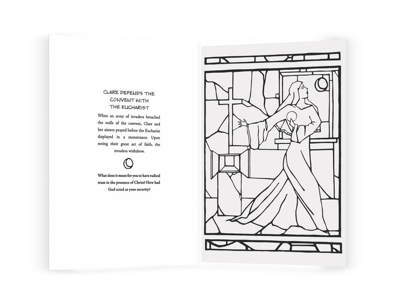 St clare of assisi meditative coloring book â the franciscan store