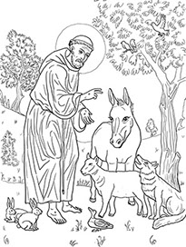 Coloring pages st francis anglican church