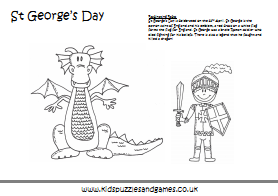 St georges day printables