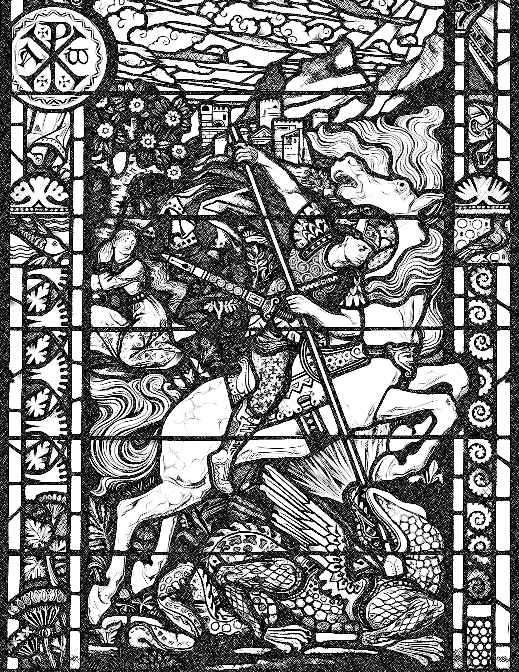 Saint george and the dragon