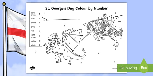 St georges day lour by number teacher made