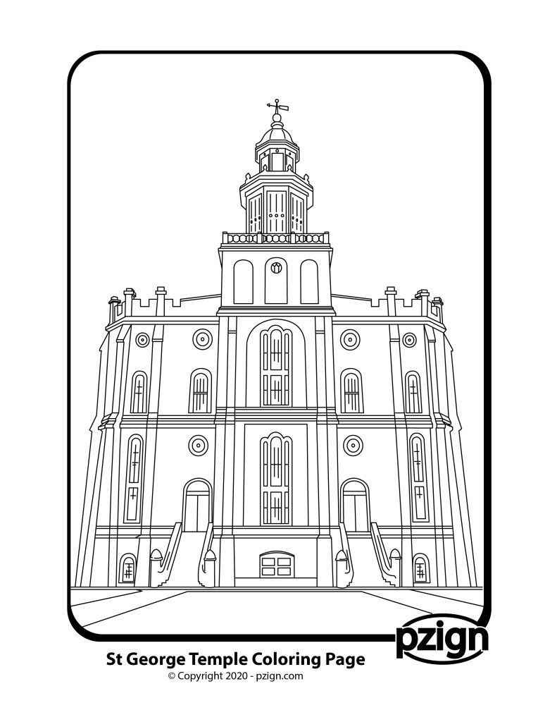Church of jesus christ of latter day saints coloring pages
