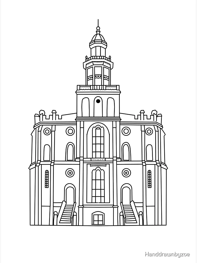 St george lds temple photographic print for sale by handdrawnbyzoe