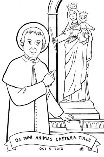 Saint john bosco to color