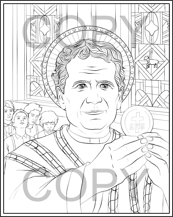 Saint john bosco coloring pages