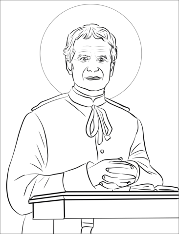 Saint john bosco coloring page free printable coloring pages