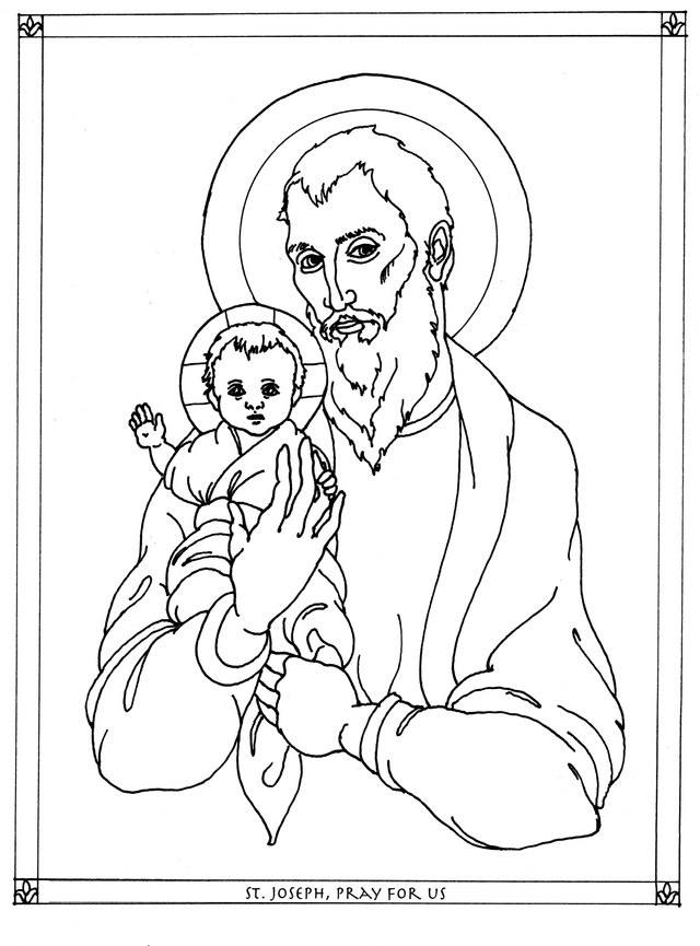 Saints coloring pages