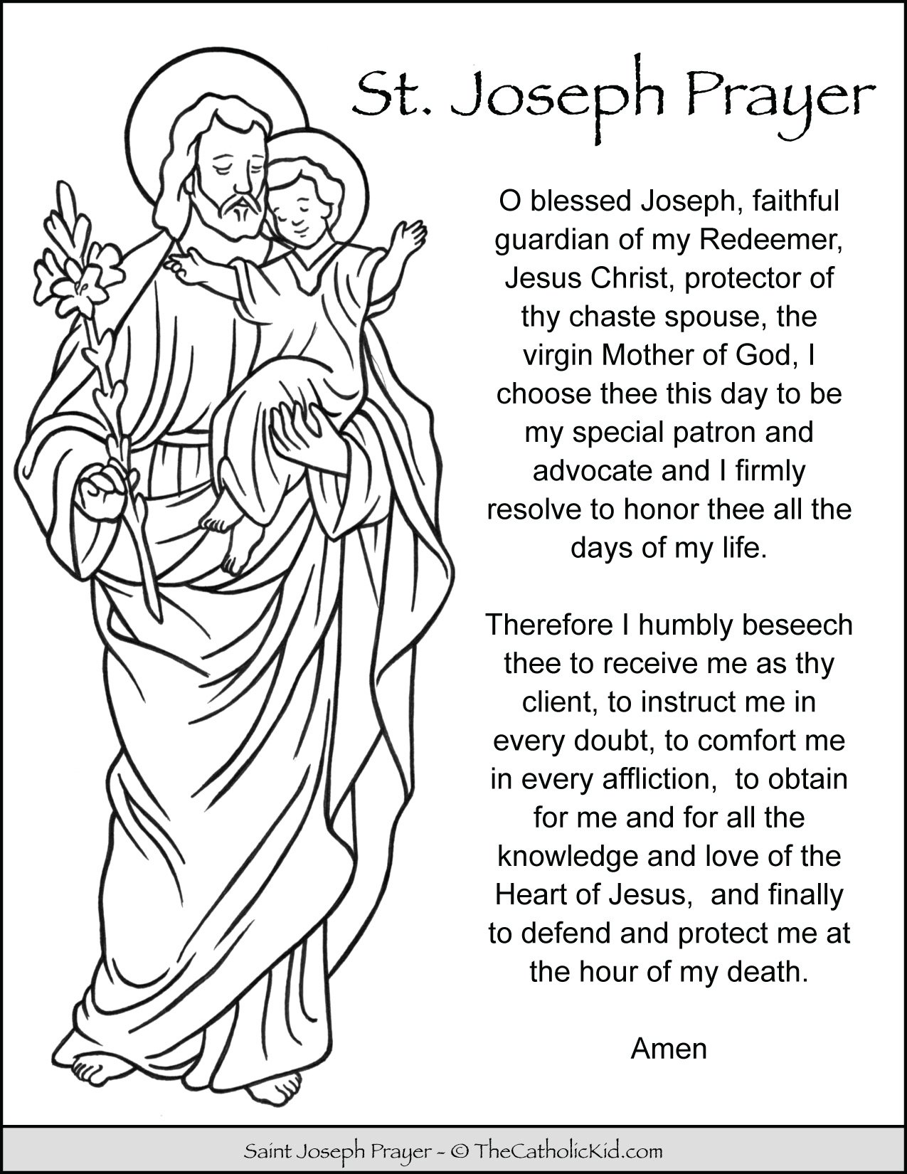 Saint joseph prayer