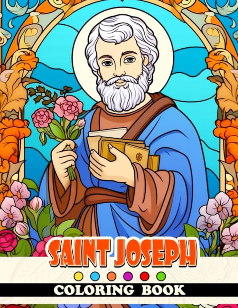 Saint joseph coloring book distinct and attractive coloring pages for enjoyable activities ideal presents for children teenagers and grown