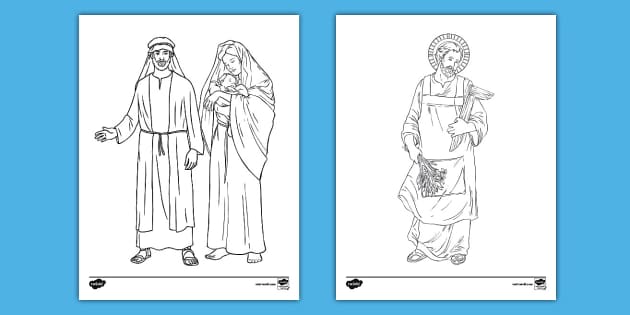 St joseph coloring sheets teacher made