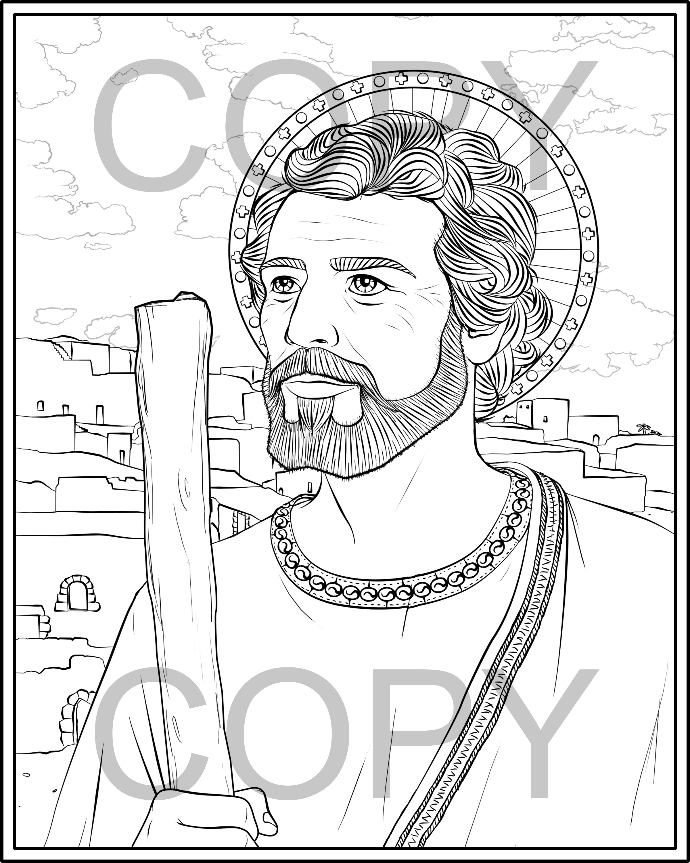 Saint joseph coloring pages download now