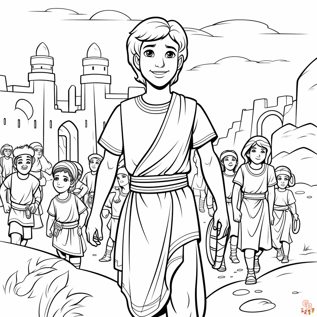 Prinatble joseph coloring pages free for kids and adults