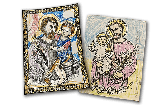 Coloring pages the virtual st joseph altar