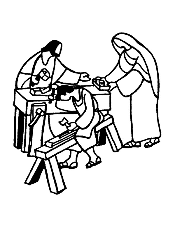 Coloring pages the virtual st joseph altar