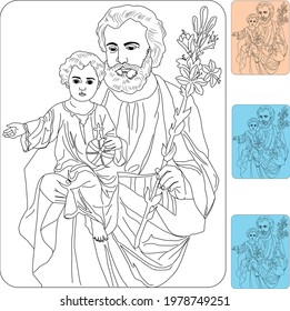 St joseph vector art graphics