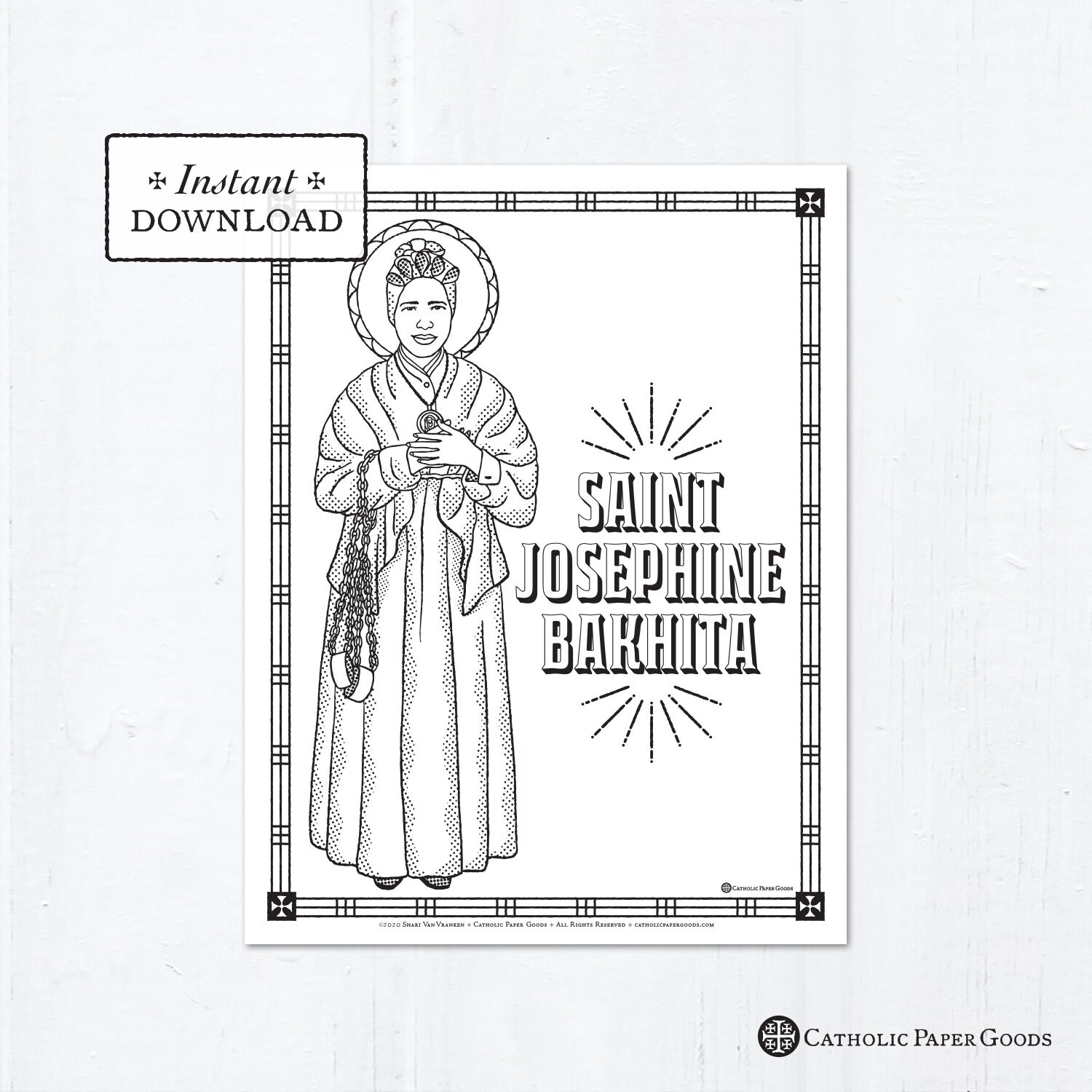 Catholic coloring page