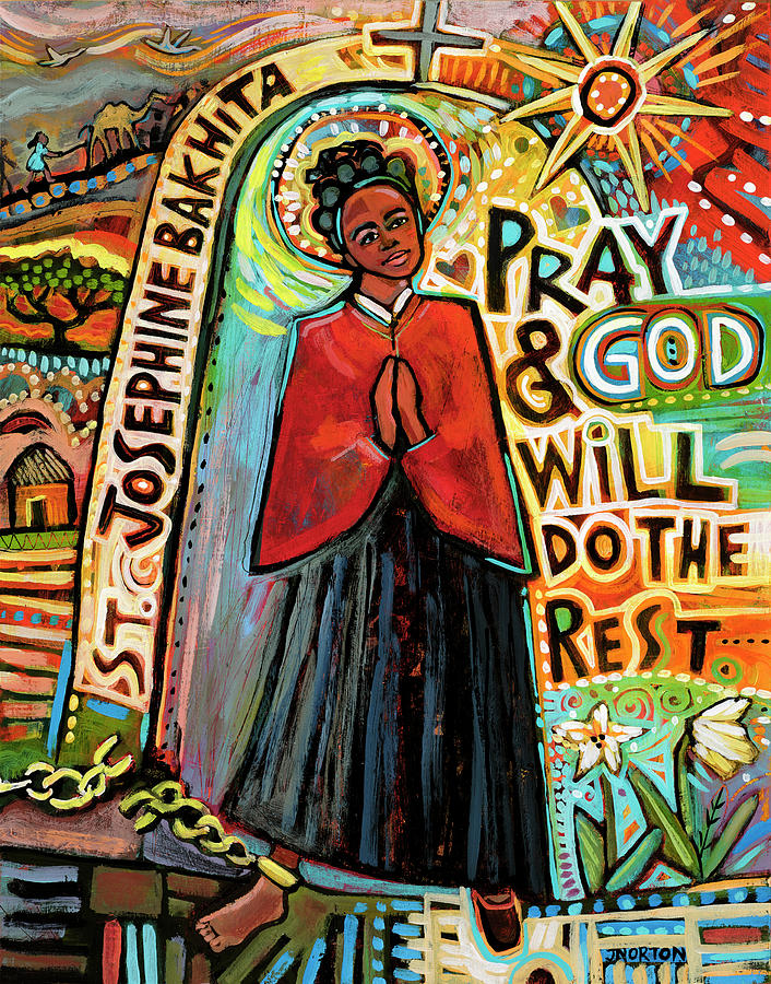 Saint josephine bakhita painting by jen norton