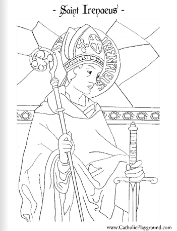 Saints coloring pages â catholic playground