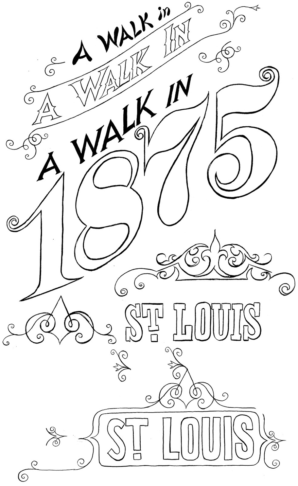 S suitcase a walk in st louis logo