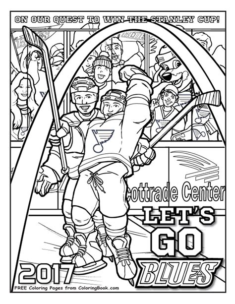 St louis blues coloring pages