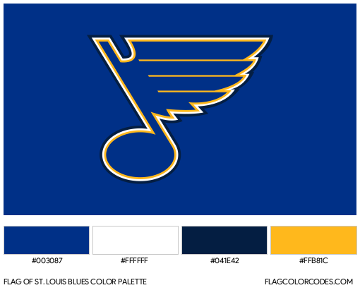 St louis blues flag color codes