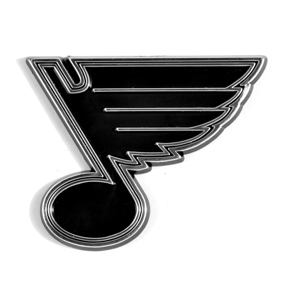 St louis blues molded chrome emblem