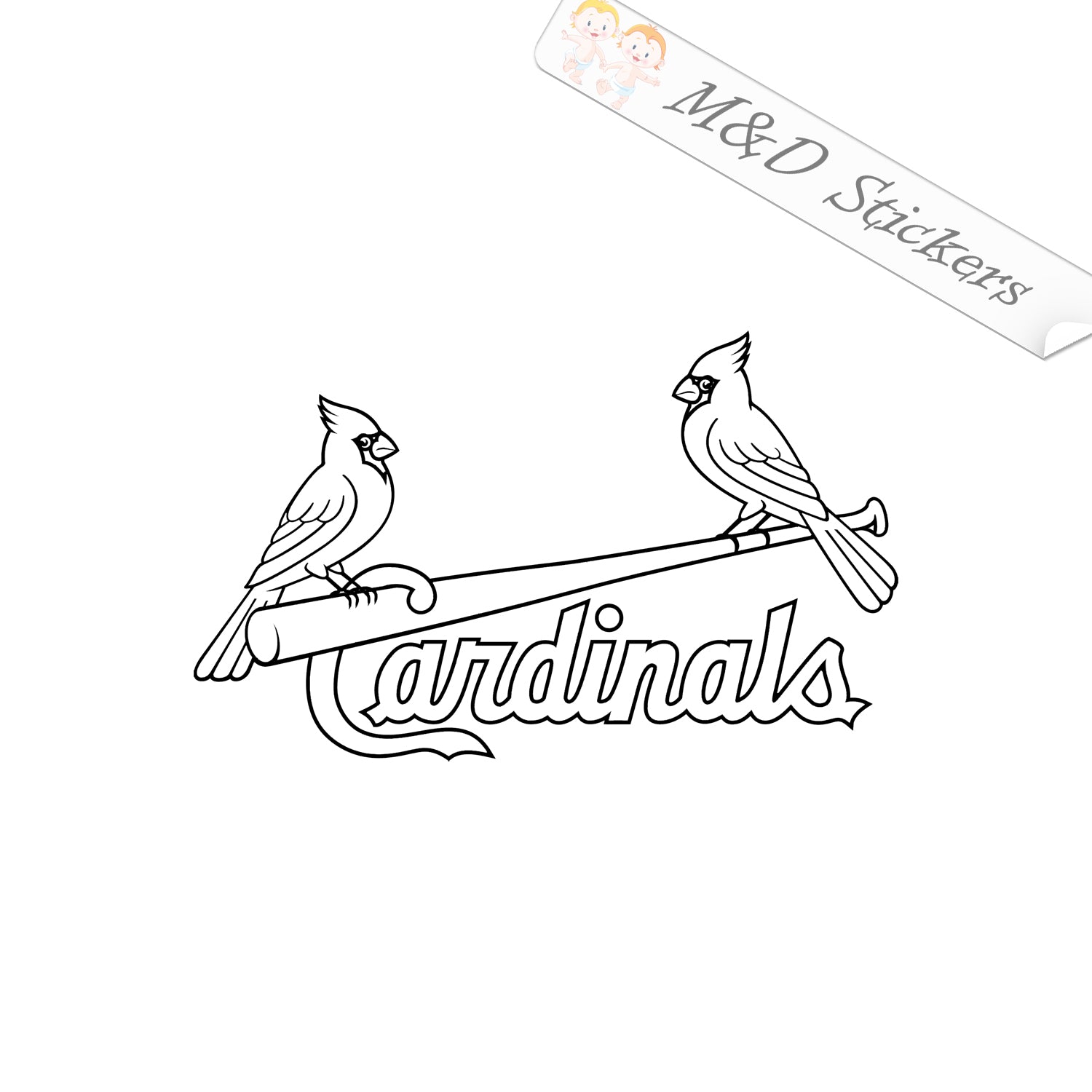 X st louis cardinals logo vinyl decal sticker different colors siz â md stickers