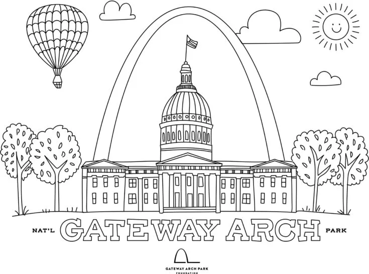 Free coloring pages of st louis