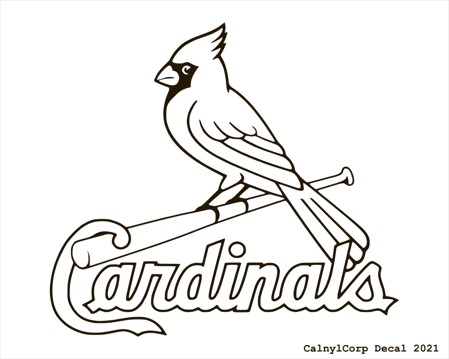 St louis cardinals vinyl sticker decals
