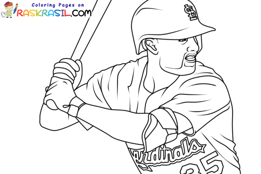 St louis cardinals coloring pages