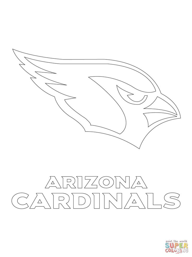 Arizona cardinals logo coloring page free printable coloring pages football coloring pages arizona cardinals logo arizona cardinals