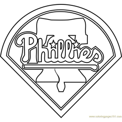 St louis cardinals logo coloring page for kids