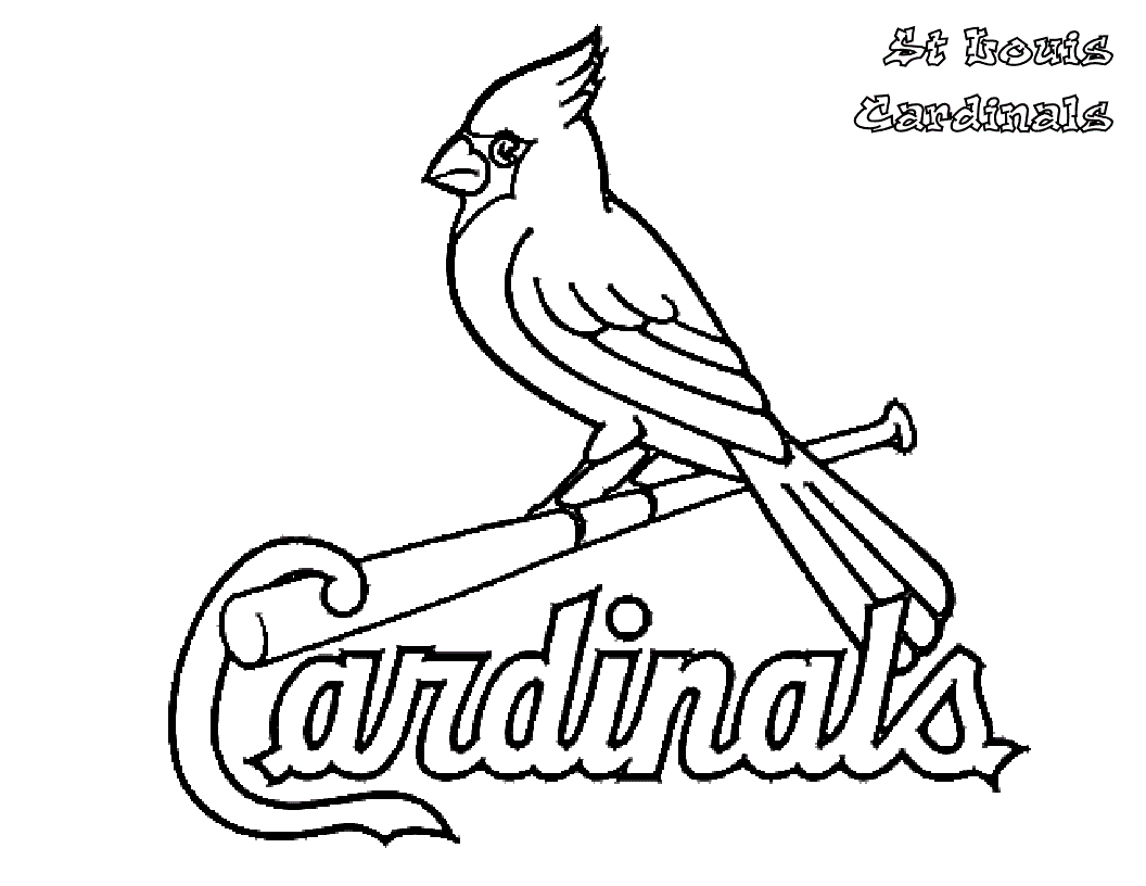 Printable st louis cardinals coloring pages pdf