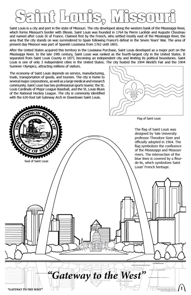 Coloring in saint louis giant tablet coloring book â x â