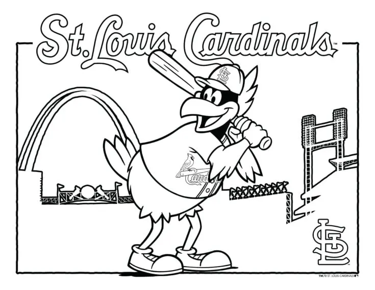 Free coloring pages of st louis