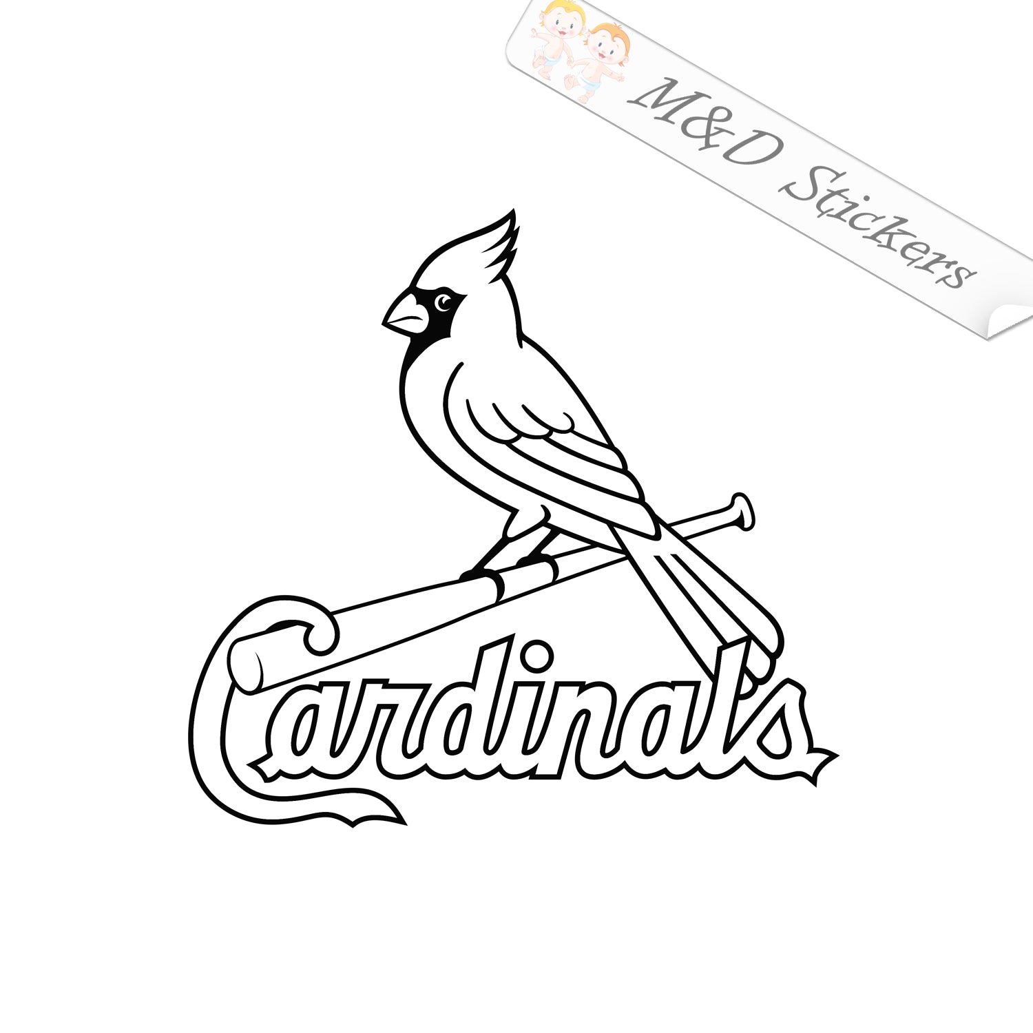 X st louis cardinals logo vinyl decal sticker different colors siz â md stickers