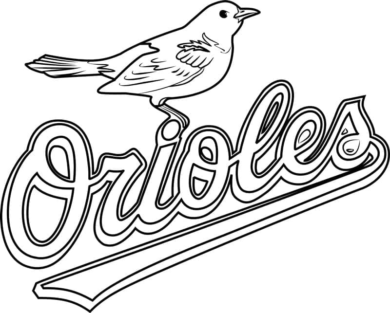 St louis cardinals logo coloring page for kids