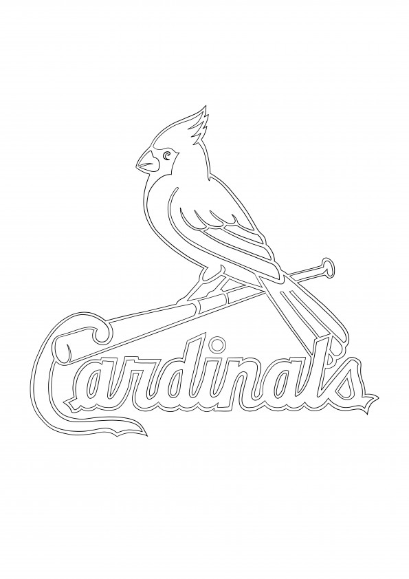 St louis cardinals logo to save for later or download to color