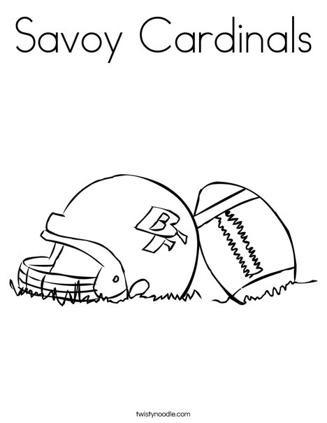 Savoy cardinals coloring page