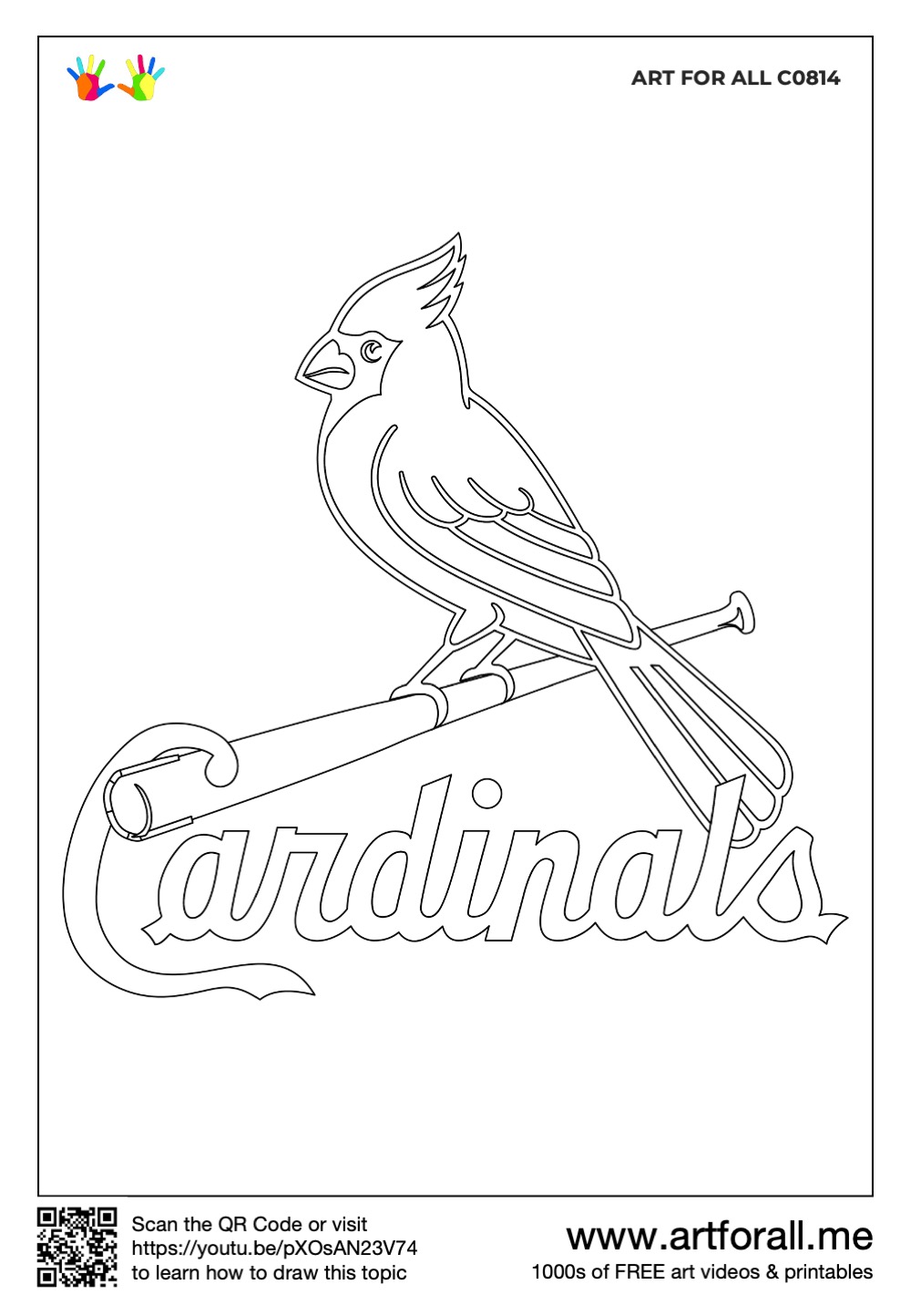How to draw the st louis cardinals