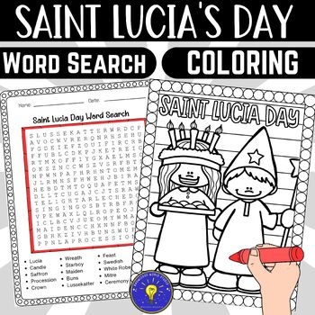 Saint lucia day activities word search