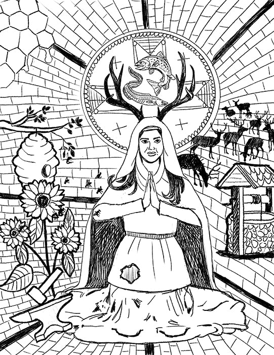 Digital coloring book pages â ministry of saints modern iconography